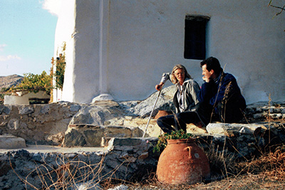 Image of Carolina Matthews in Stroumbo, Amorgos with Zac Matthews